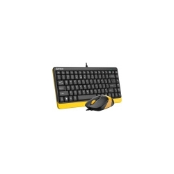 Клавиатура + мышь A4Tech F1110 BUMBLEBEE черный/желтый 
