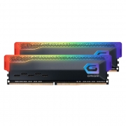 32GB GeIL DDR4 3200 DIMM Orion Titanium Grey RGB Gaming Memory GOSG432GB3200C22DC Non-ECC, CL22, Heat Shield, Kit (2x16GB), AMD compatible, RTL (813306)