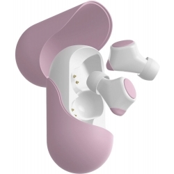 Гарнитура вкладыши Geozon Wave розовый/белый беспроводные bluetooth в ушной раковине (G-S08PNK)