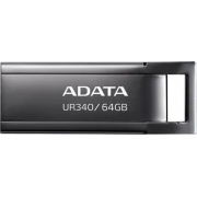Флешка A-Data UR340 64ГБ, USB3.2 (AROY-UR340-64GBK), черный 