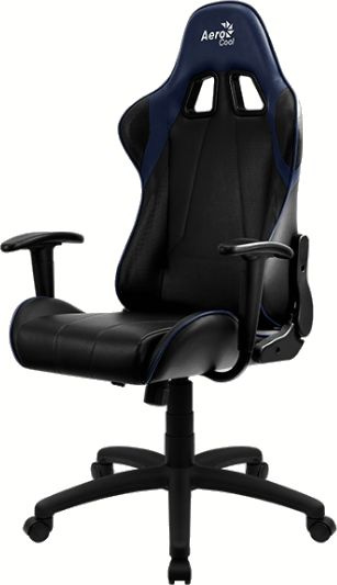 Кресло игровое Aerocool AС100 AIR черный/синий