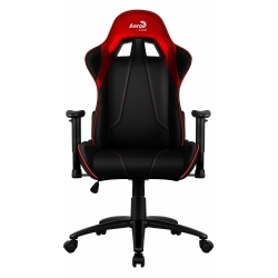 Кресло игровое Aerocool ALPHA BLACK RED черный/красный 