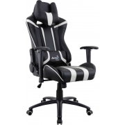Кресло игровое Aerocool 516340 черный/белый сиденье черный/белый ПВХ/полиуретан крестовина металл