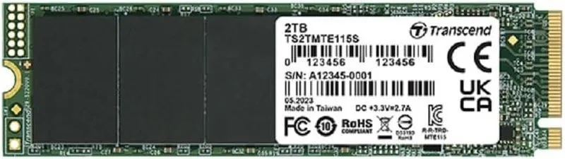 Накопитель SSD Transcend PCI-E 3.0 x4 2TB (TS2TMTE115S)