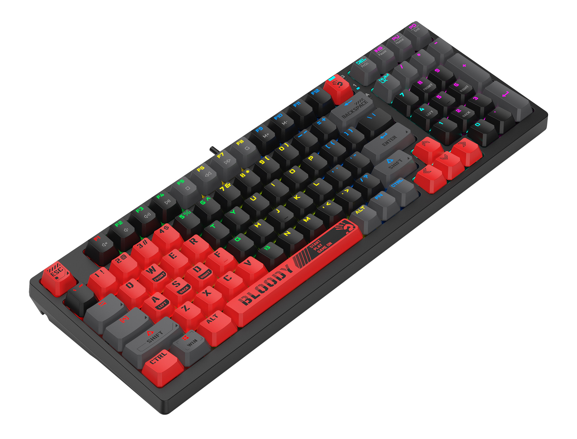 Клавиатура A4Tech Bloody S98 механическая, красный/черный 