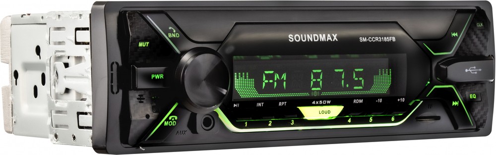Автомагнитола Soundmax SM-CCR3185FB 1DIN 4x50Вт