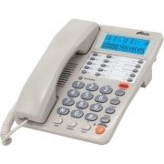 Телефон проводной Ritmix RT-495, белый/серый