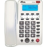 Телефон проводной Ritmix RT-550, белый/серый