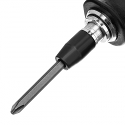 Отвертка ударно-поворотная 1/2, набор бит, 6 шт, черная ручка Профи, пластиковый бокс Matrix