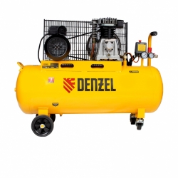 Воздушный компрессор с ременным приводом DENZEL BCI2300/100 2.3 кВт, 100 литров, 400 л/мин 58114