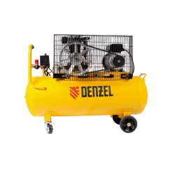 Воздушный компрессор с ременным приводом DENZEL BCI2300/100 2.3 кВт, 100 литров, 400 л/мин 58114