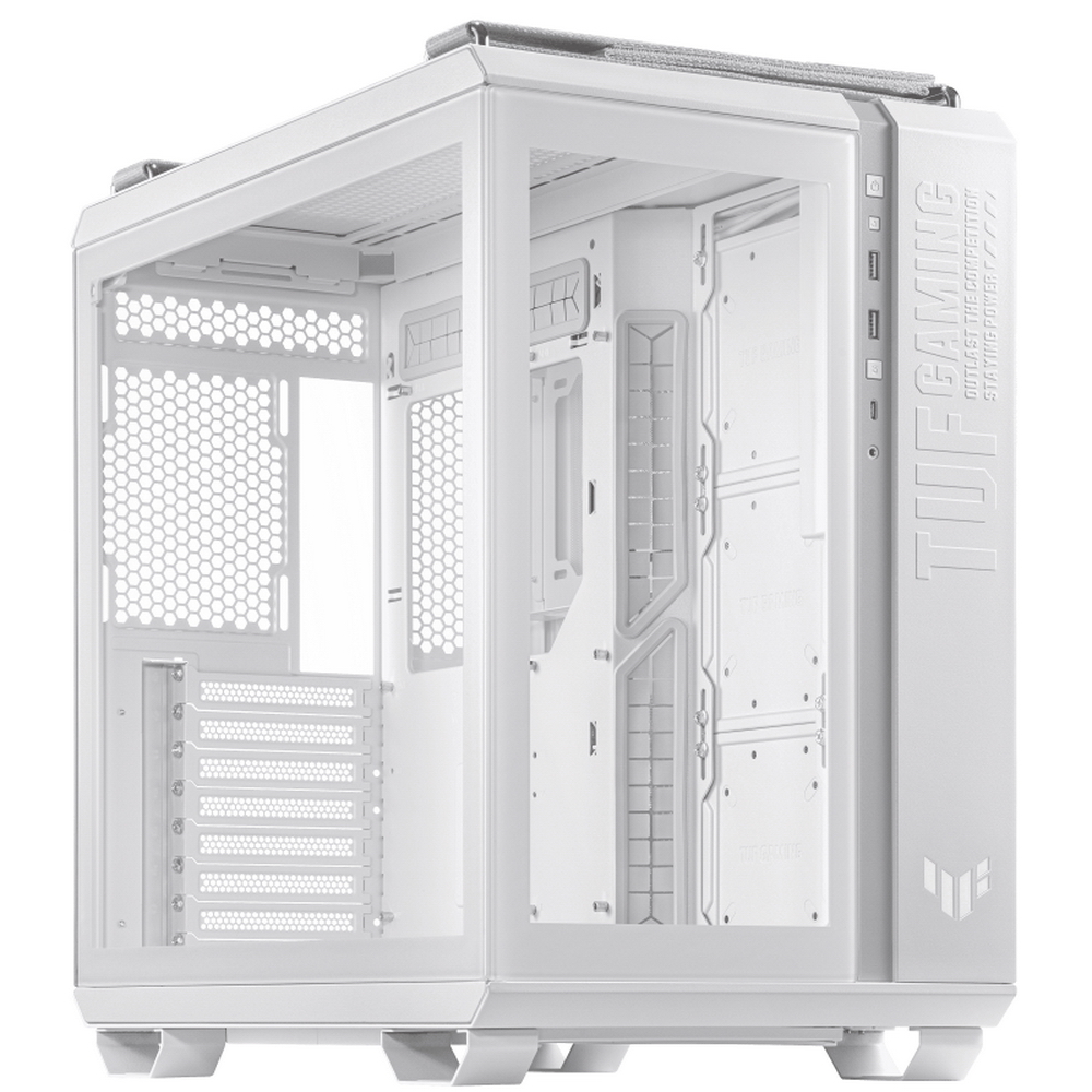 ASUS TUF Gaming GT502 Tempered Glass Dual Chamber Case White GT502/WHT/TG