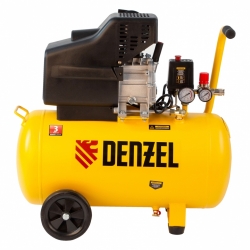 Воздушный компрессор с прямым приводом DENZEL DC1500/50 1,5 кВт, 50 литров, 220 л/мин 58161