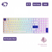 Игровая механическая клавиатура AKKO 3098B White/Blue (CJ Jelly Pink)