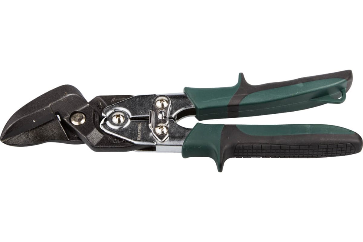 Ножницы по твердому металлу KRAFTOOL Bulldog двухрычажные, Cr-Mo, правый рез, 260мм 2325-R