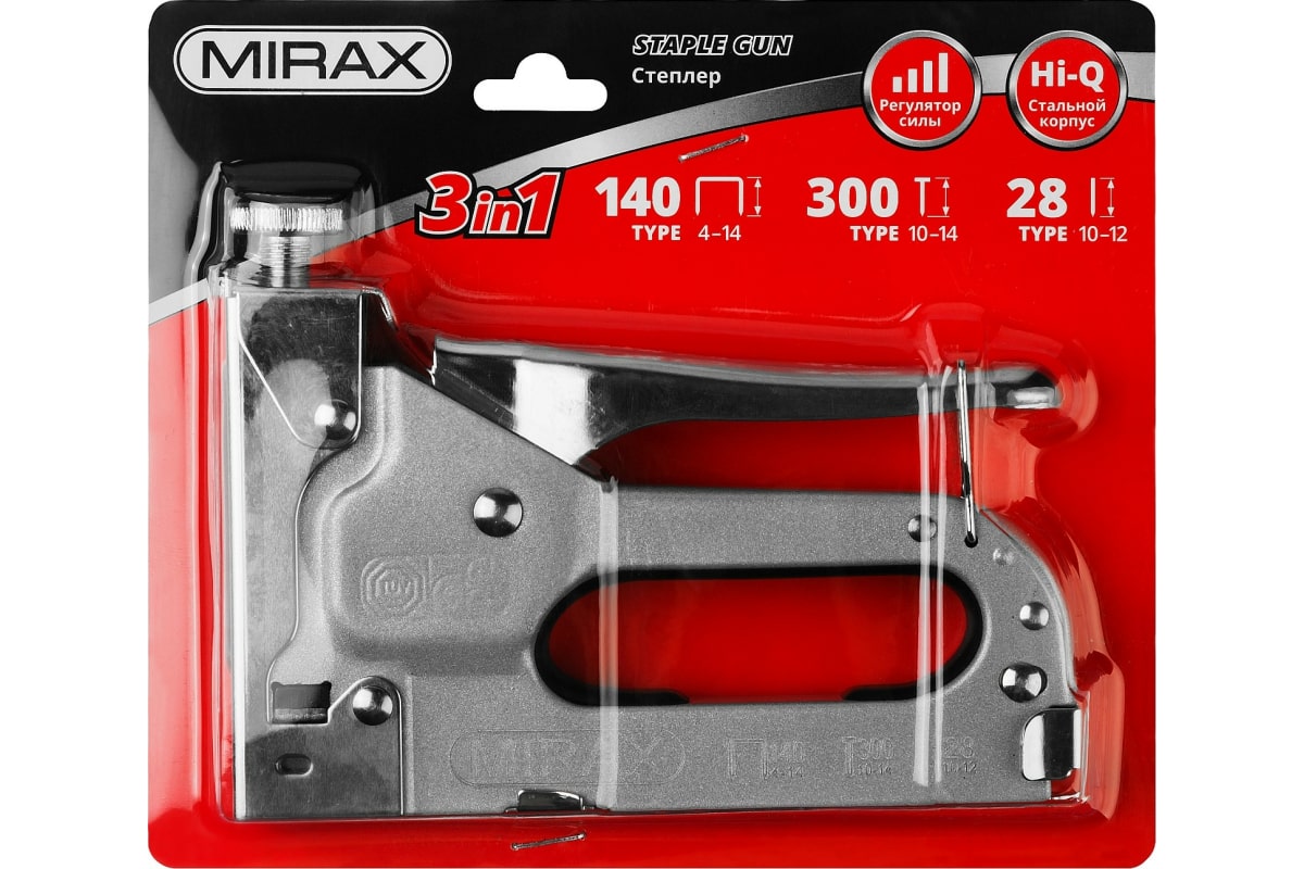 Стальной степлер MIRAX Х-140 тип 140, 28, 300, 3146