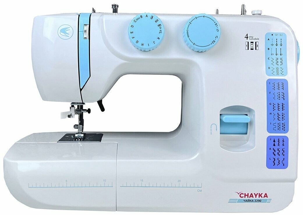 Швейная машина Chayka 2290, белыйголубой