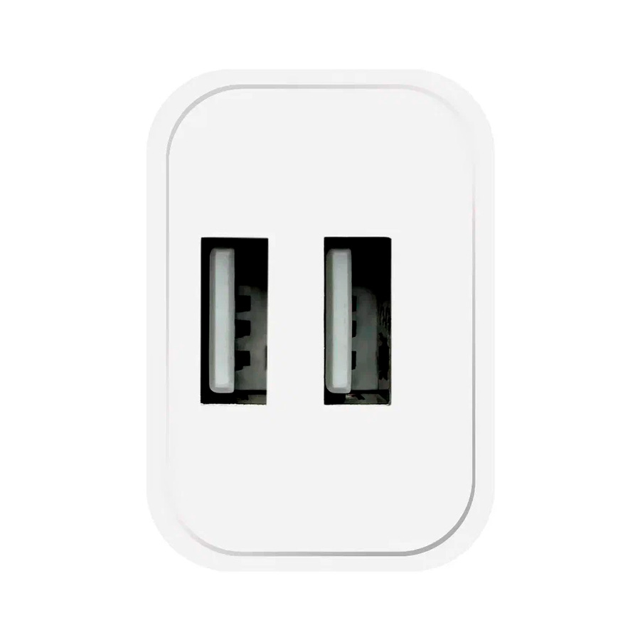 Сетевое зарядное устройство AVA 2*USB-A 10,5Вт 2,1A (AVA-WCH-007 White)