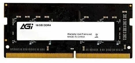 Память DDR4 16GB 3200MHz AGi AGI320016SD138 SD138 OEM PC4-25600 SO-DIMM 260-pin 1.2В OEM