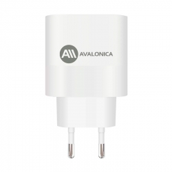 Сетевое зарядное устройство AVA GaN 1*Type-C + 1*USB-A 65Вт QC 3.0 PD 3.0 3A (AVA-WCH-009 White)