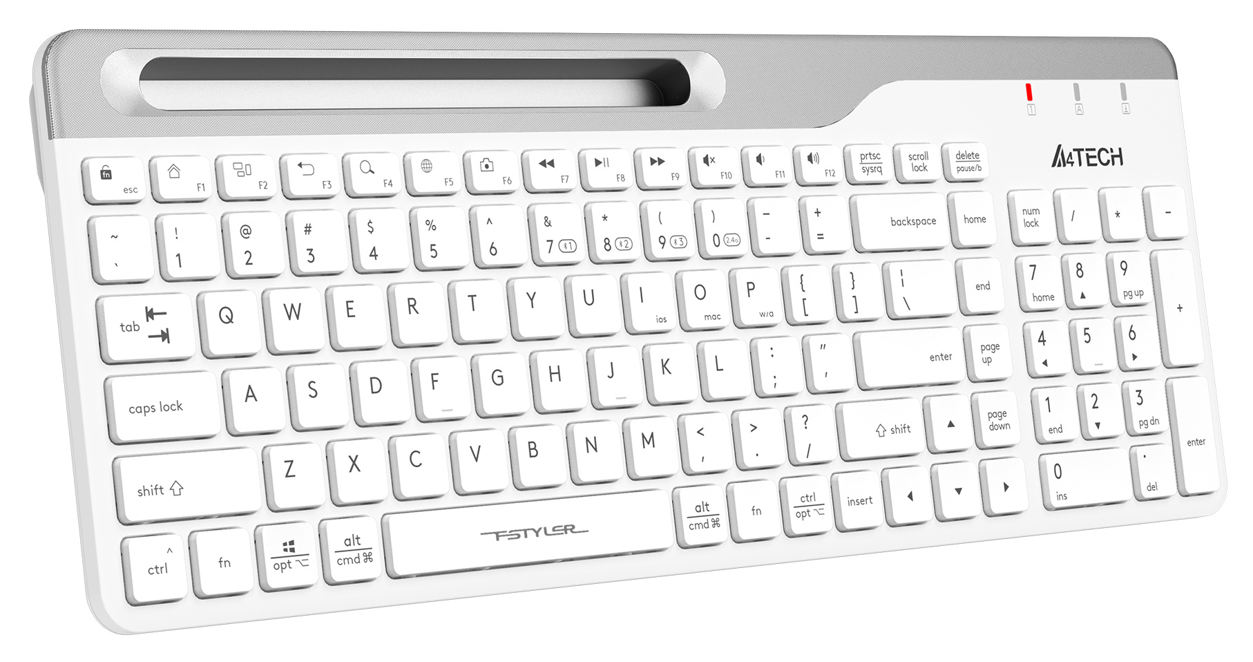 Клавиатура A4Tech Fstyler FBK25, белый 