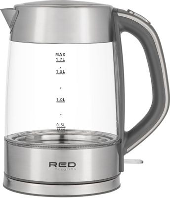 Чайник электрический RED SOLUTION RK-G138 2200Вт, серый