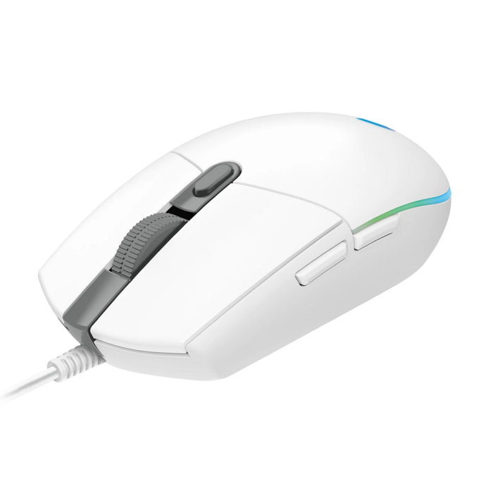 Мышь игровая Logitech G102 LIGHTSYNC White белая, оптическая, 200-8000dpi, 2.1м USB2.0, 6 программируемых кнопок, RGB подсветка, под обе руки