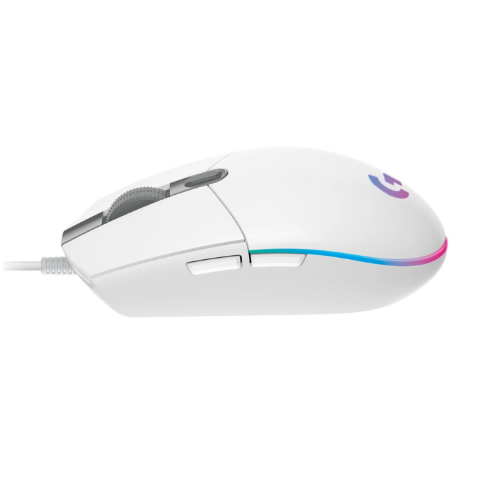Мышь игровая Logitech G102 LIGHTSYNC White белая, оптическая, 200-8000dpi, 2.1м USB2.0, 6 программируемых кнопок, RGB подсветка, под обе руки