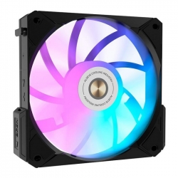 COOLING FAN i12B-K3 Black Dimensions: 120x120x25mm,Voltage: DC 12V,Current: 0.21A
Fan Speed :800-1800±10%, Max. Air Flow: 31.18-73.92CFM
Max. Air Pressure: 0.56-2.1mmH20,Max. Noise: 20-33.2dBA
Bearing Type : FDB Bearing,Life Expectancy : 70,000 hours