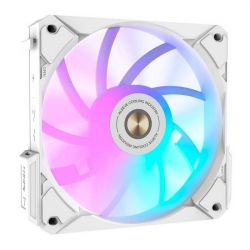COOLING FAN i12W-K3 White Dimensions: 120 x 120 x 25mm
Voltage: DC 12V
Current: 0.21A
Fan Speed :800-1800±10%
Max. Air Flow: 31.18-73.92CFM
Max. Air Pressure: 0.56-2.1mmH20
Max. Noise: 20-33.2dBA
Bearing Type : FDB Bearing
Life Expectancy : 70,000 hours