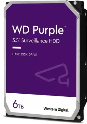 Жесткий диск WD SATA-III 6TB WD64PURZ Purple (5400rpm) 256Mb 3.5