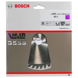 Диск пильный Bosch 2608640503 d=160мм d(посад.)=20мм (циркулярные пилы) (упак.:1шт)