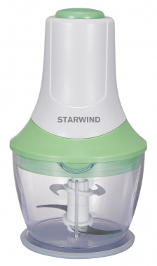 Измельчитель электрический Starwind SCP2010 1л. 250Вт белый/зеленый