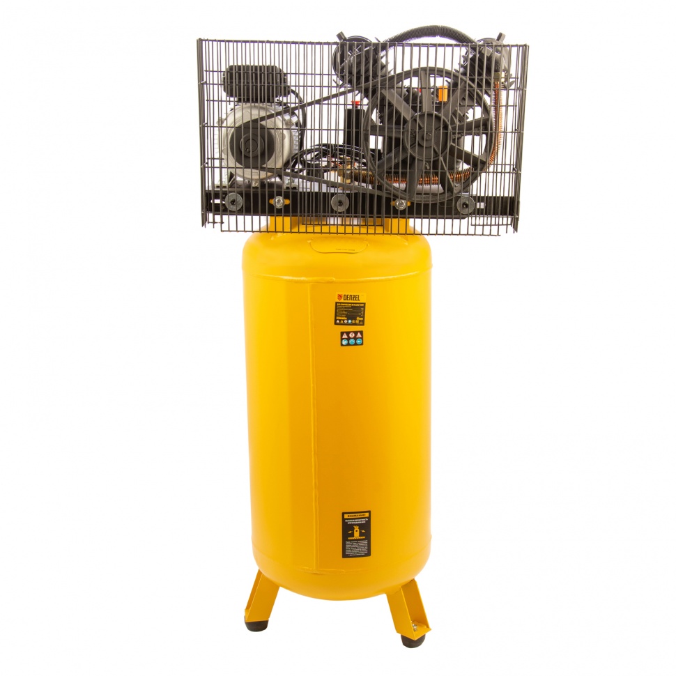 Воздушный компрессор с ременным приводом DENZEL BCV2200/100V, 2,3 кВт, 100 литров, 440 л/мин 58112