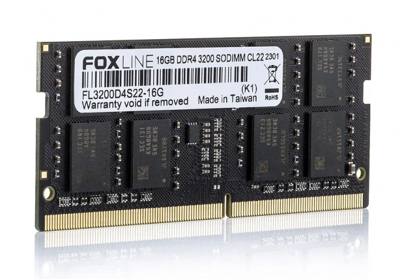 Память оперативная foxline SODIMM FL3200D4S22-16G_RTL