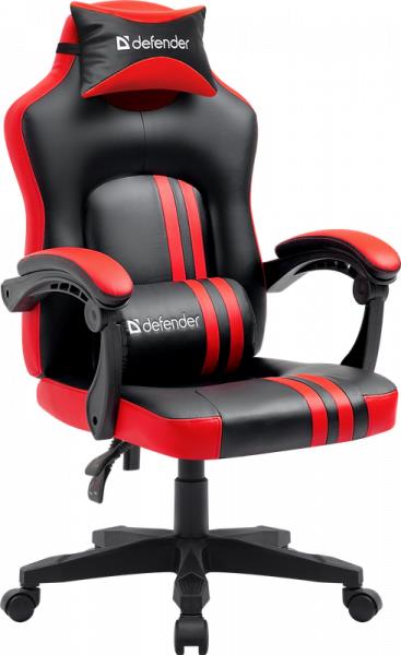 Игровое кресло DEFENDER 64320 красный/черный