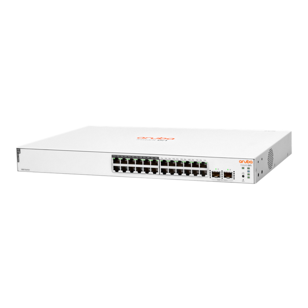 BadPack JL813A HPE Коммутатор Aruba Instant On 1830 24G Web-managed 12p Class4 PoE 195W 2SFP Switch