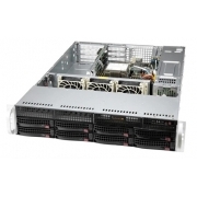 NEW Supermicro SuperServer 2U 520P-WTR no CPU(1)Scalable/TDP 270W/ no DIMM(8)/SATARAID HDD(8)LFF/3x1GbE/2xFHHL,2xLP,M2/600W