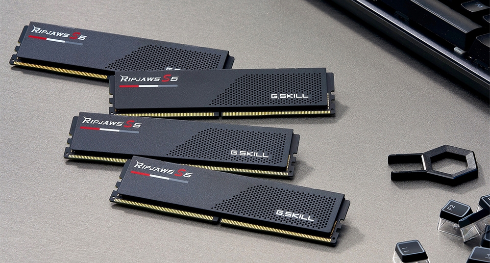 Модуль памяти DDR5 G.SKILL RIPJAWS S5 48GB (2x24GB) 6800MHz CL34 (34-46-46-108) 1.35V / F5-6800J3446F24GX2-RS5K / Black