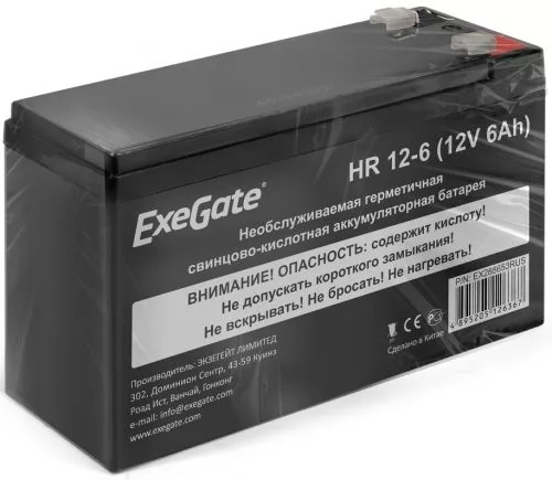 Батарея Exegate HR 12-6 EX288653RUS, черный