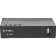 Ресивер DVB-T2 Сигнал Эфир HD-250 черный