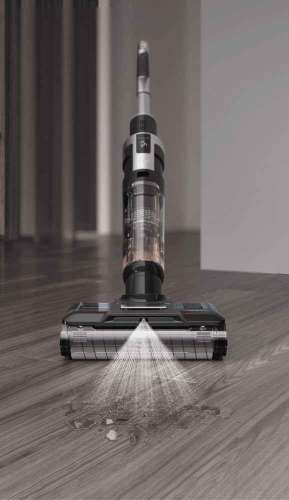 Пылесос вертикальный Jimmy HW9 Pro Black+Silver Cordless Vacuum&Washer с функцией влажной уборки с адаптером модели ZD24W342060EU