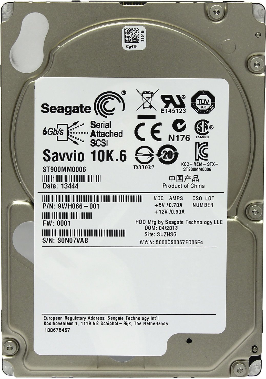 Жесткий диск Seagate Savvio 10K.6 900Gb (ST900MM0006)