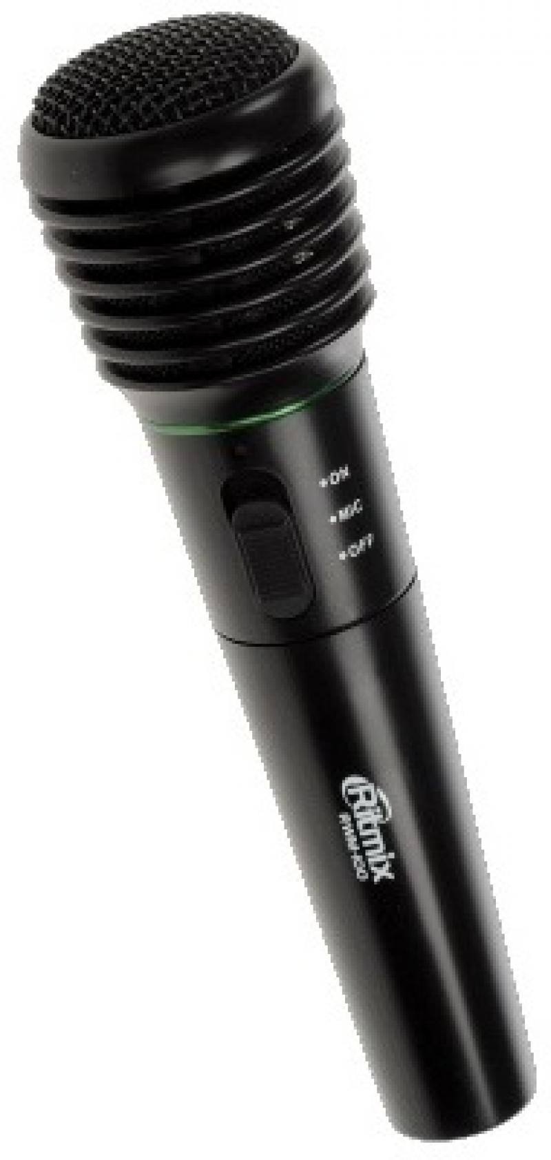 Микрофон Ritmix RWM-100 черный (15115779)