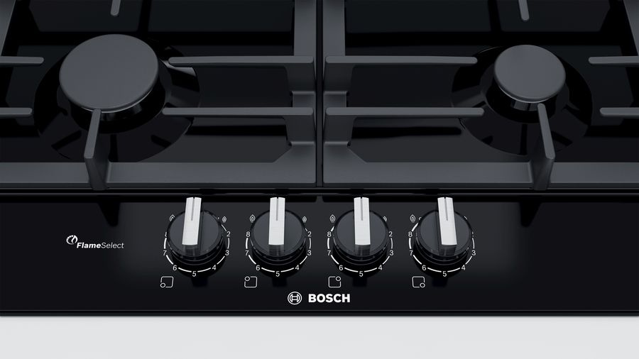 Газовая варочная поверхность Bosch PCP6A6B95R, черный