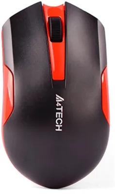 Мышь A4Tech G3-200N черный/красный оптическая (1200dpi) беспроводная USB (3but)