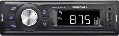 Автомагнитола Soundmax SM-CCR3062B 1DIN 4x45Вт