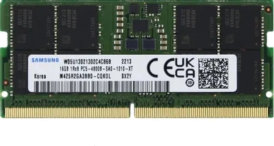 Память DDR5 16GB 4800MHz Samsung M425R2GA3BB0-CQK OEM PC5-38400 CL40 SO-DIMM 288-pin 1.1В dual rank OEM