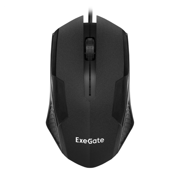 Мышь ExeGate SH-9025L (USB, оптическая, 1000dpi, 3 кнопки и колесо прокрутки, длина кабеля 2м)  черная, RTL