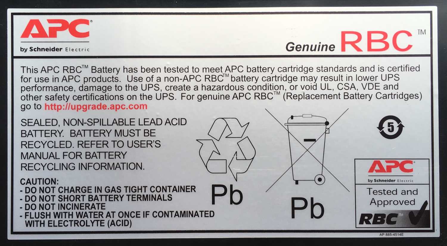 Батарея APC RBC27, серебристый